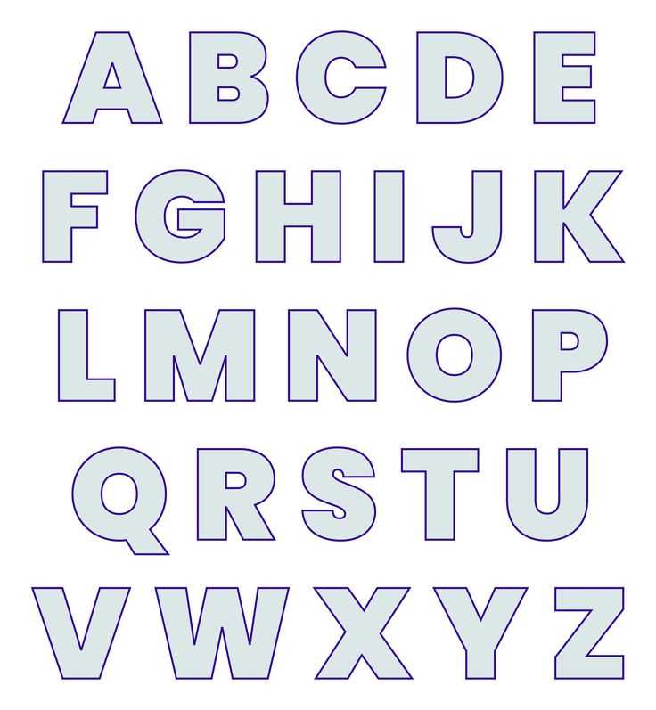 free alphabet letter templates printable