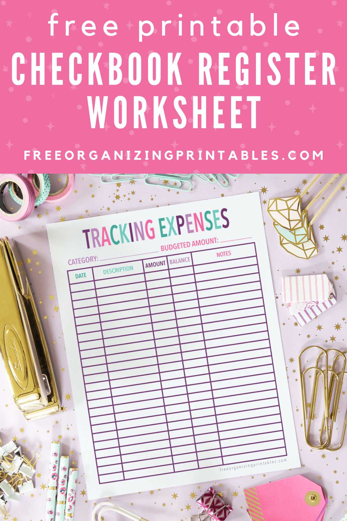 free bank ledger printable