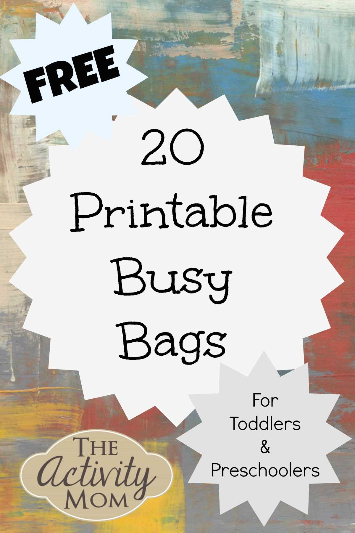 free busy book printables