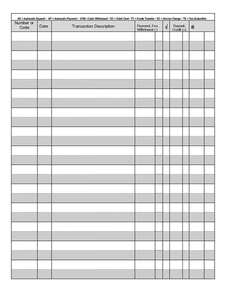 free check register printable free check register printable