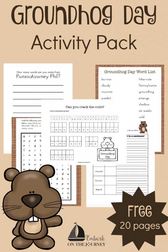 free groundhog day printables free groundhog day printables