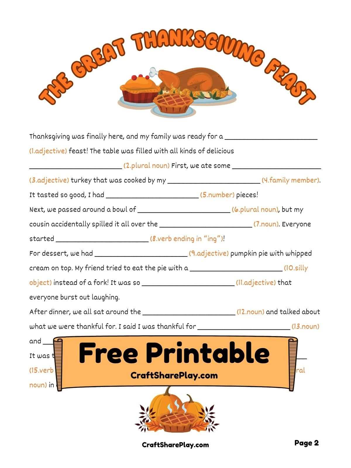 free mad libs printables free mad libs printables