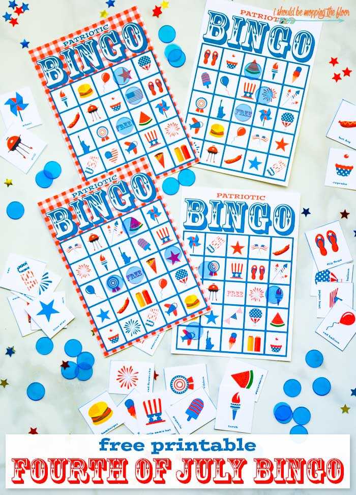 free printable 4th of july bingo cards printable free printable 4th of july bingo cards printable