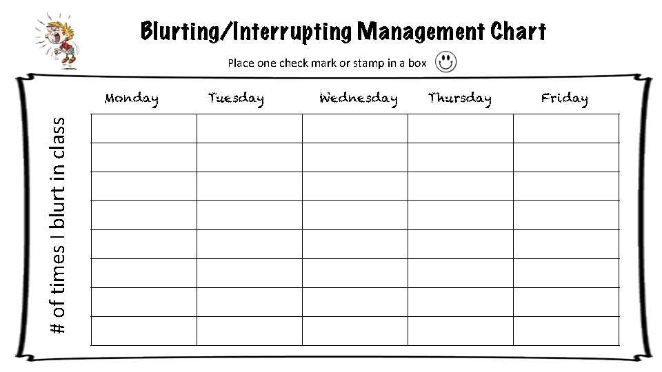 free printable adhd behavior charts