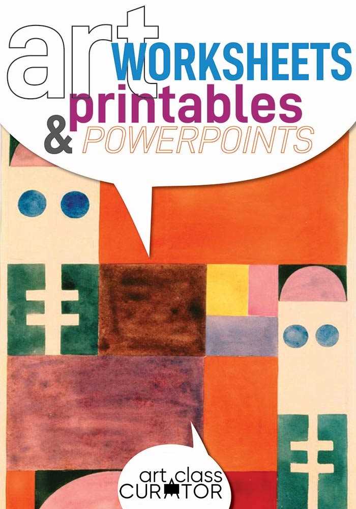 free printable art worksheets