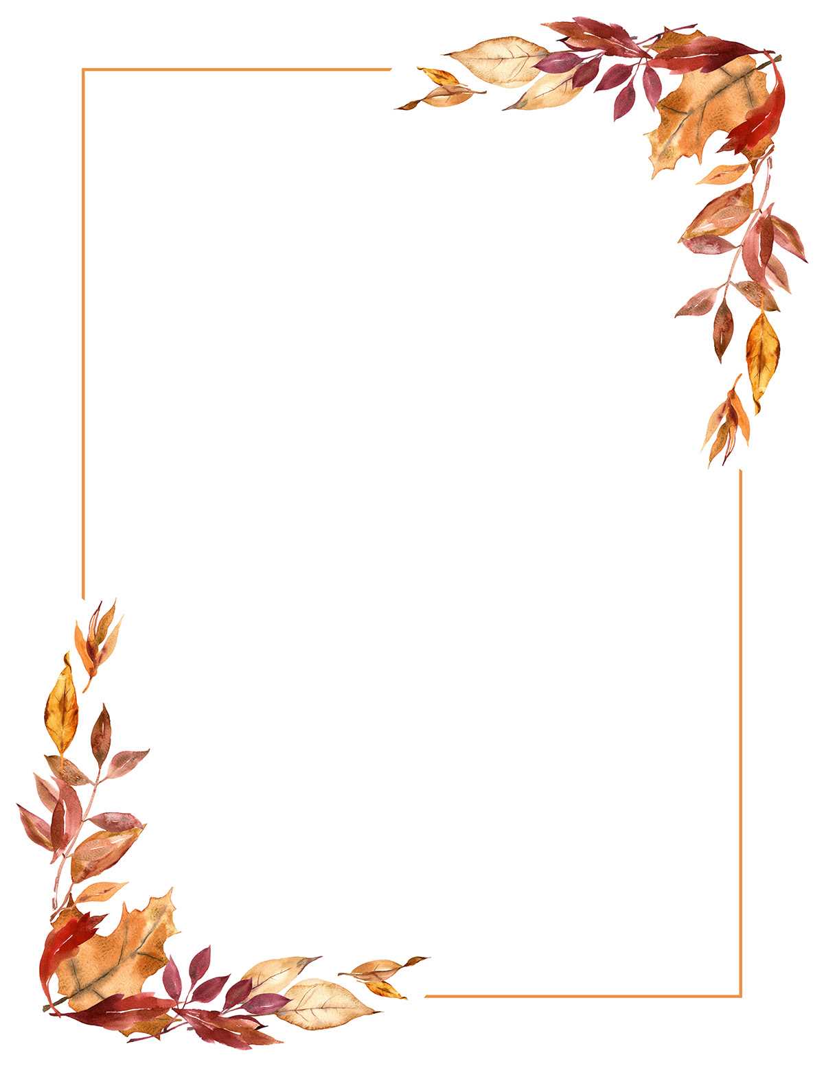 free printable autumn borders free printable autumn borders