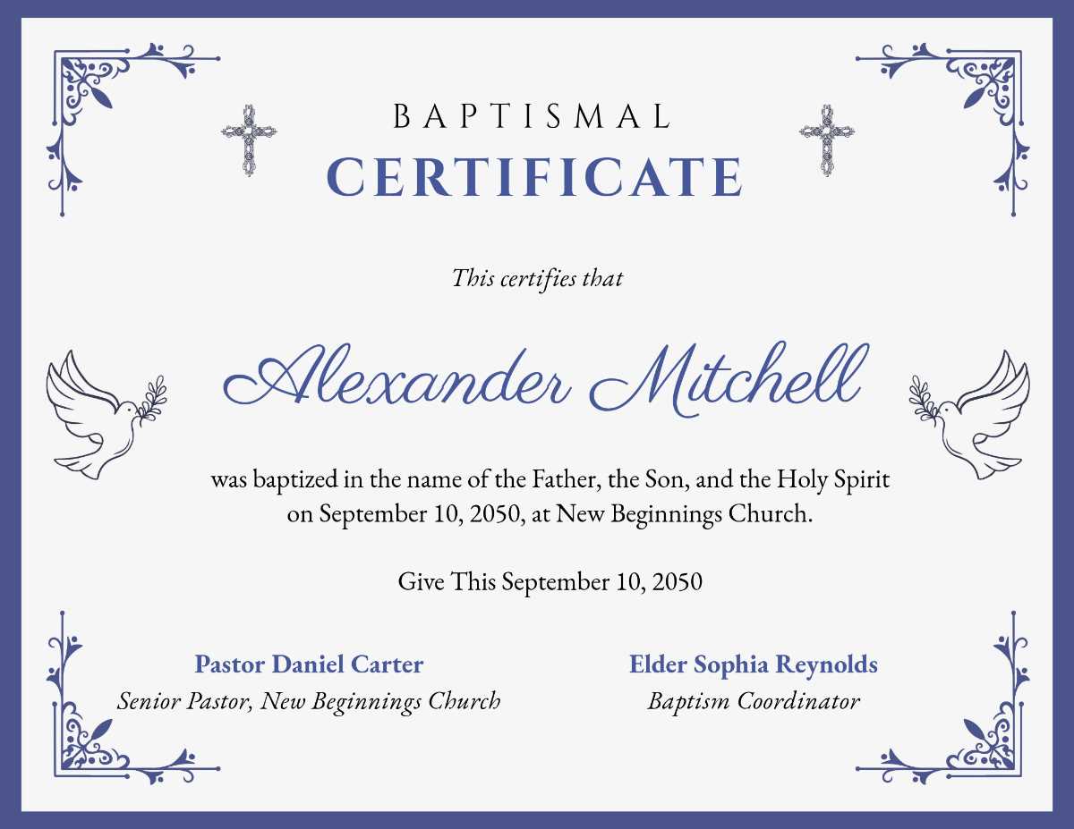 free printable baptism certificate free printable baptism certificate