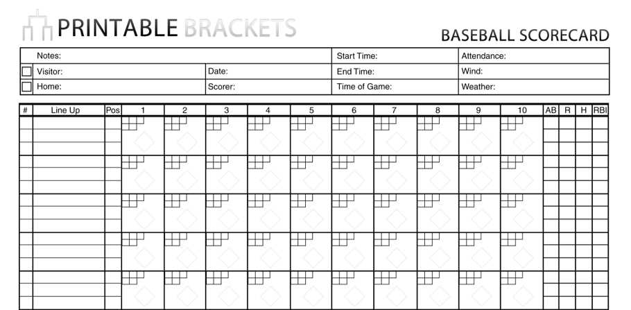 free printable baseball scorebook sheets