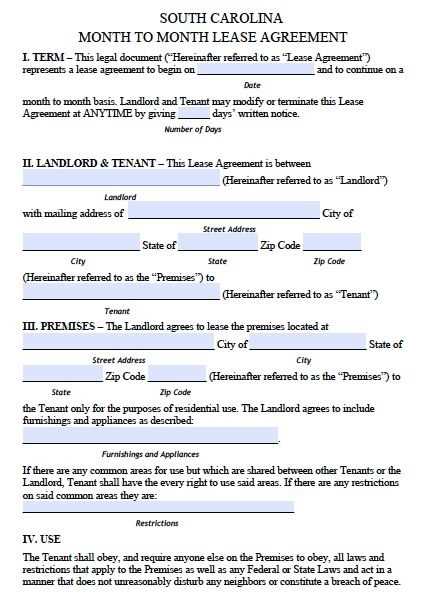 free printable basic rental agreement month to month