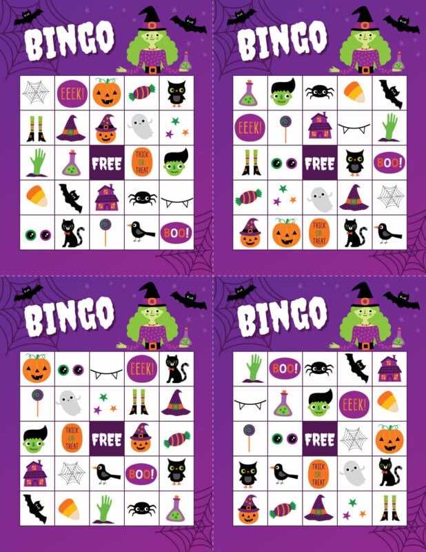 free printable bingo halloween