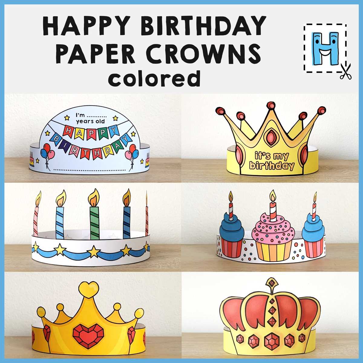 free printable birthday hat