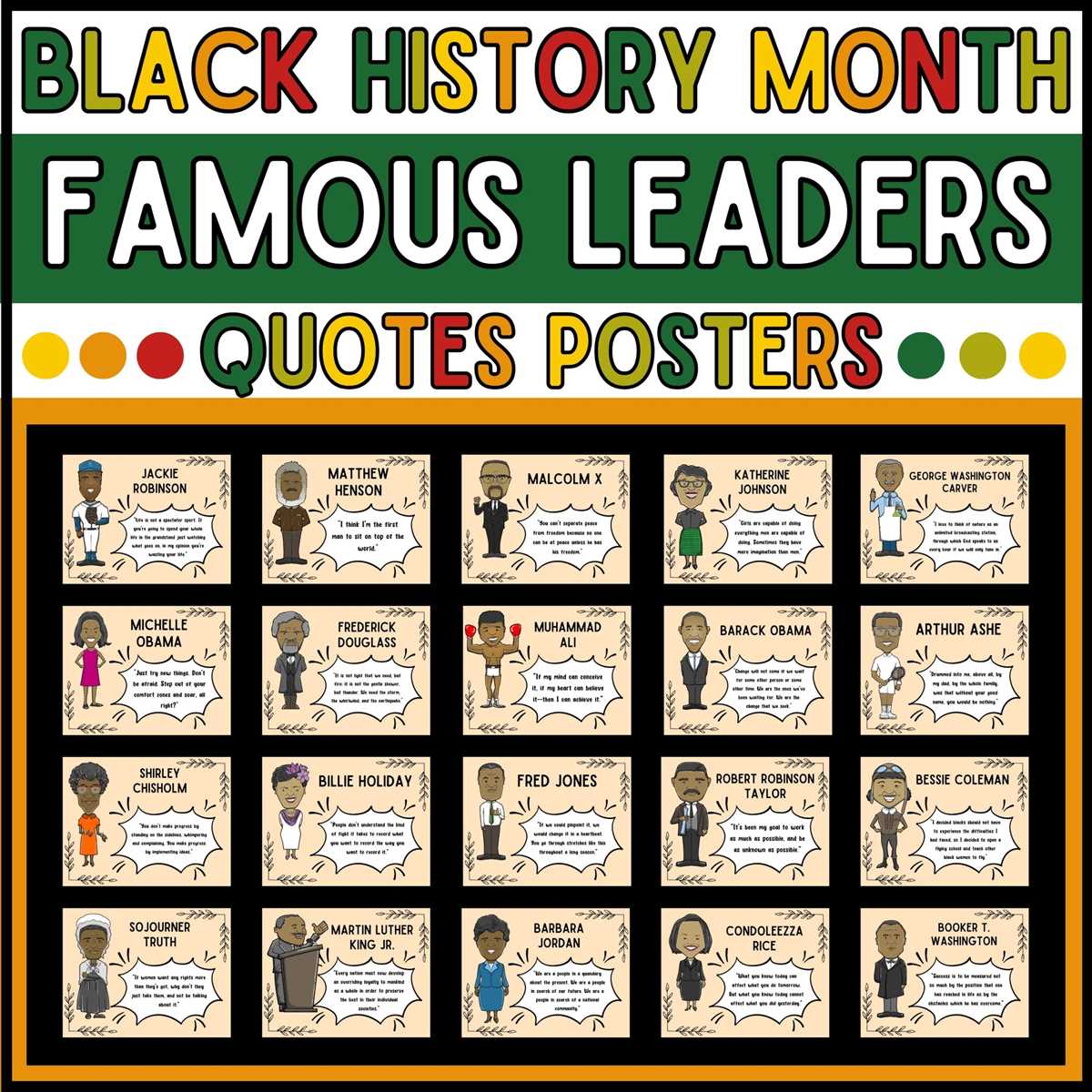 free printable black history month posters