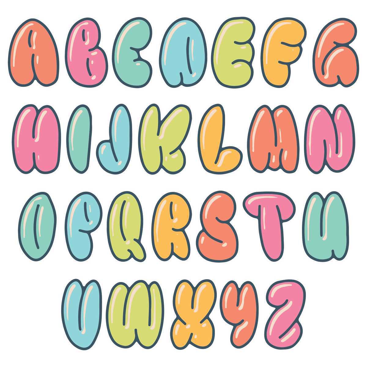 free printable bubble letters for posters free printable bubble letters for posters