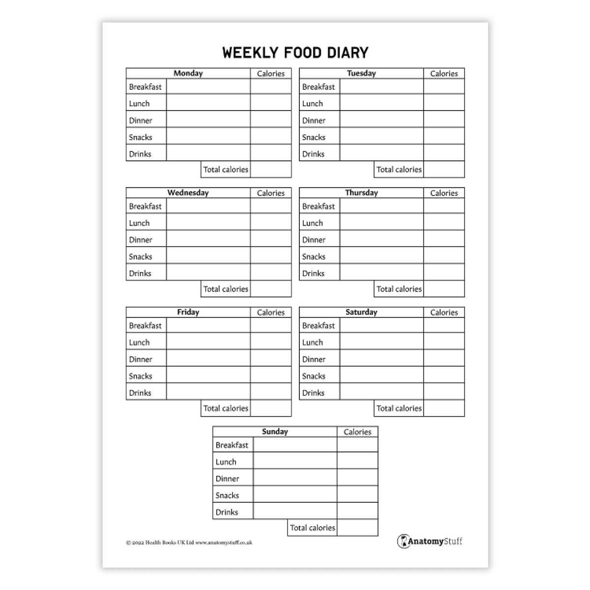free printable calorie counter sheet free printable calorie counter sheet