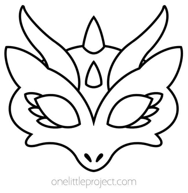 free printable chinese dragon mask free printable chinese dragon mask