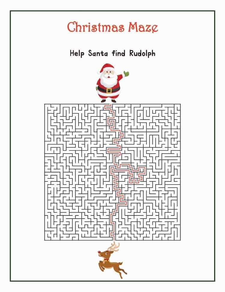 free printable christmas activities for adults