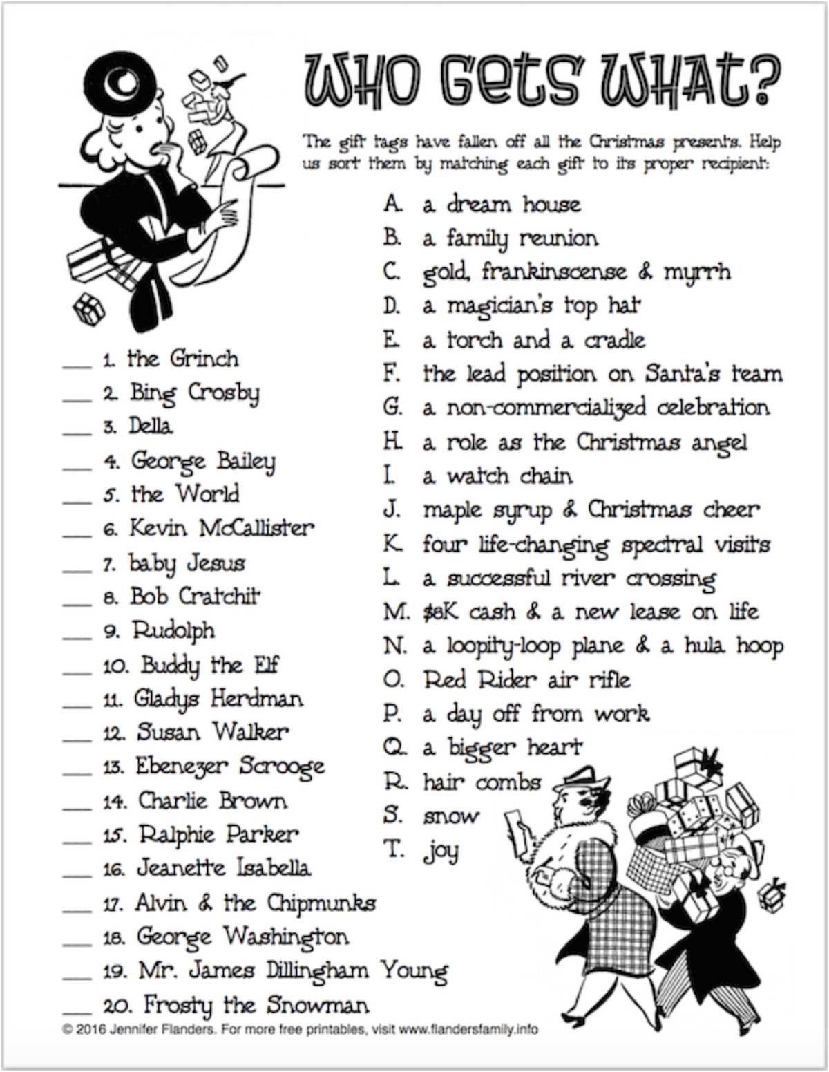free printable christmas family games