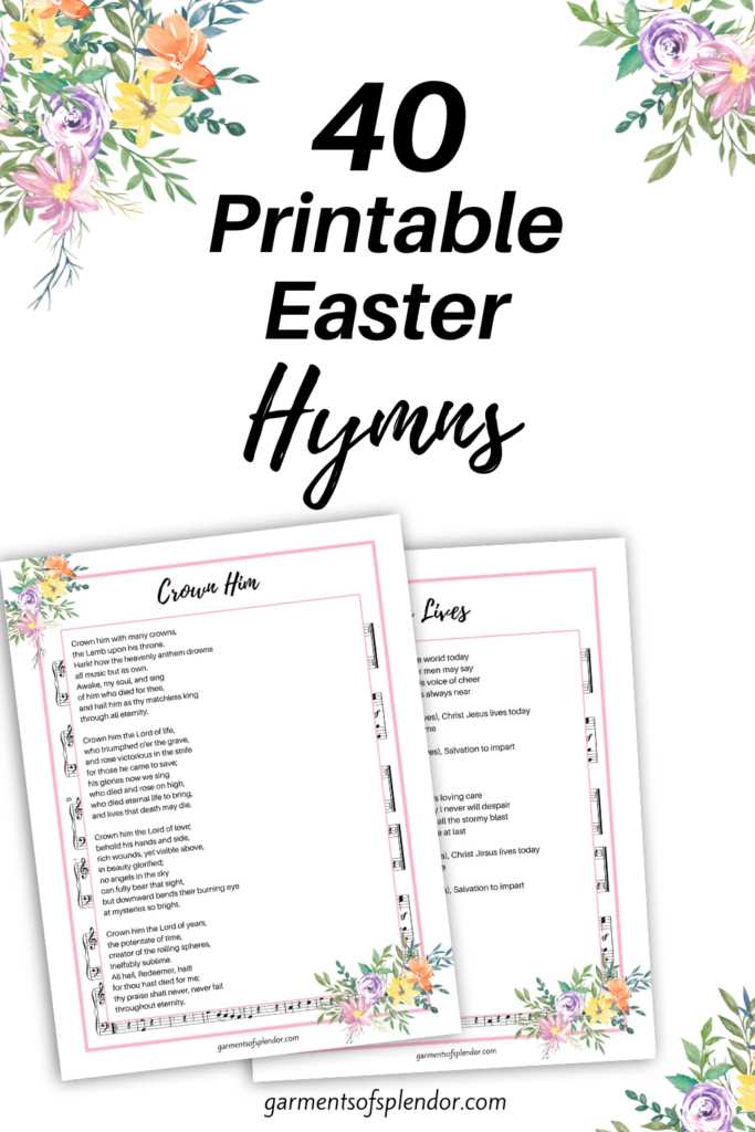 free printable church hymns