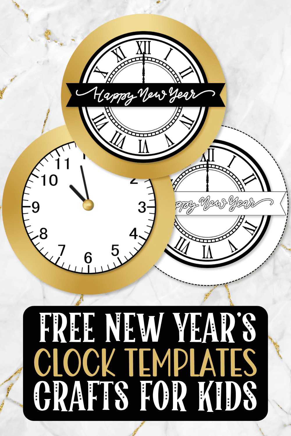 free printable clock template