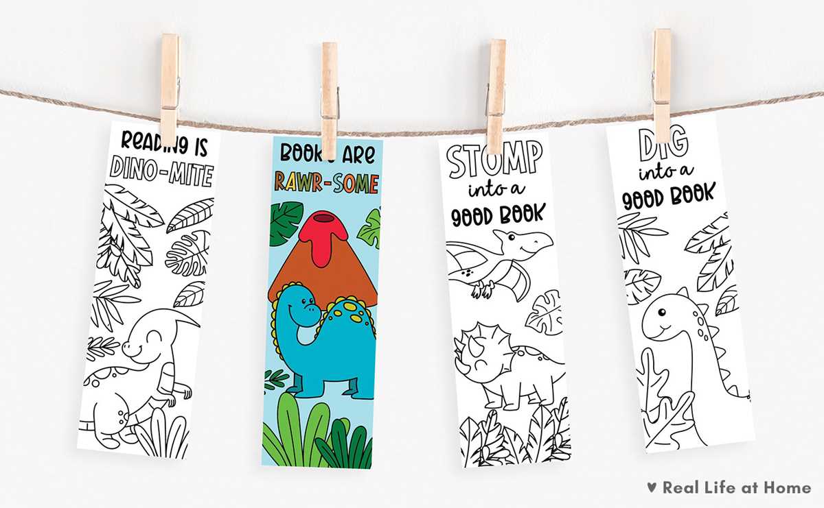 free printable coloring bookmarks