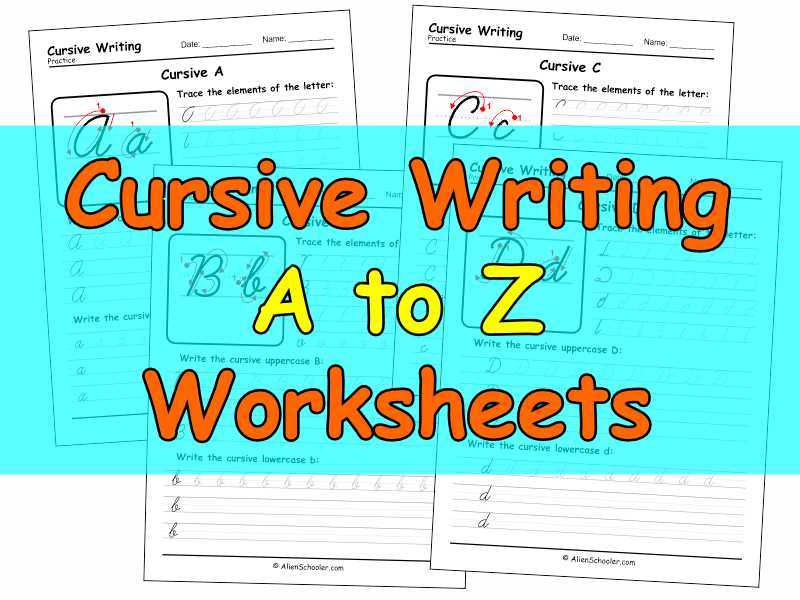 free printable cursive handwriting worksheets