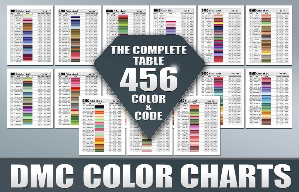 free printable dmc color chart free printable dmc color chart