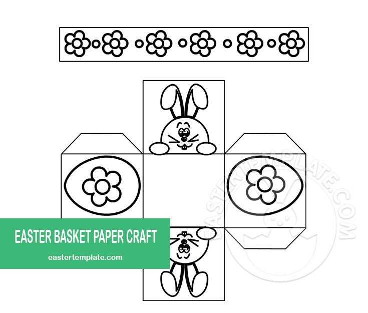 free printable easter basket template free printable easter basket template