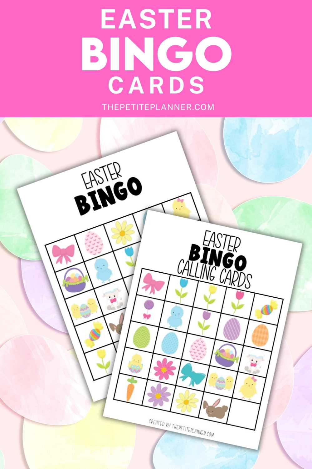 free printable easter bingo cards