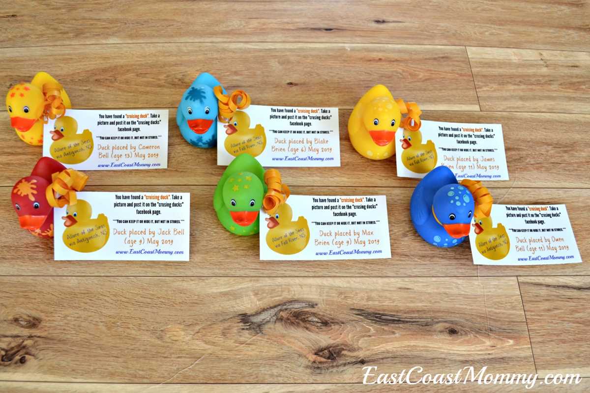 free printable editable cruise duck tags