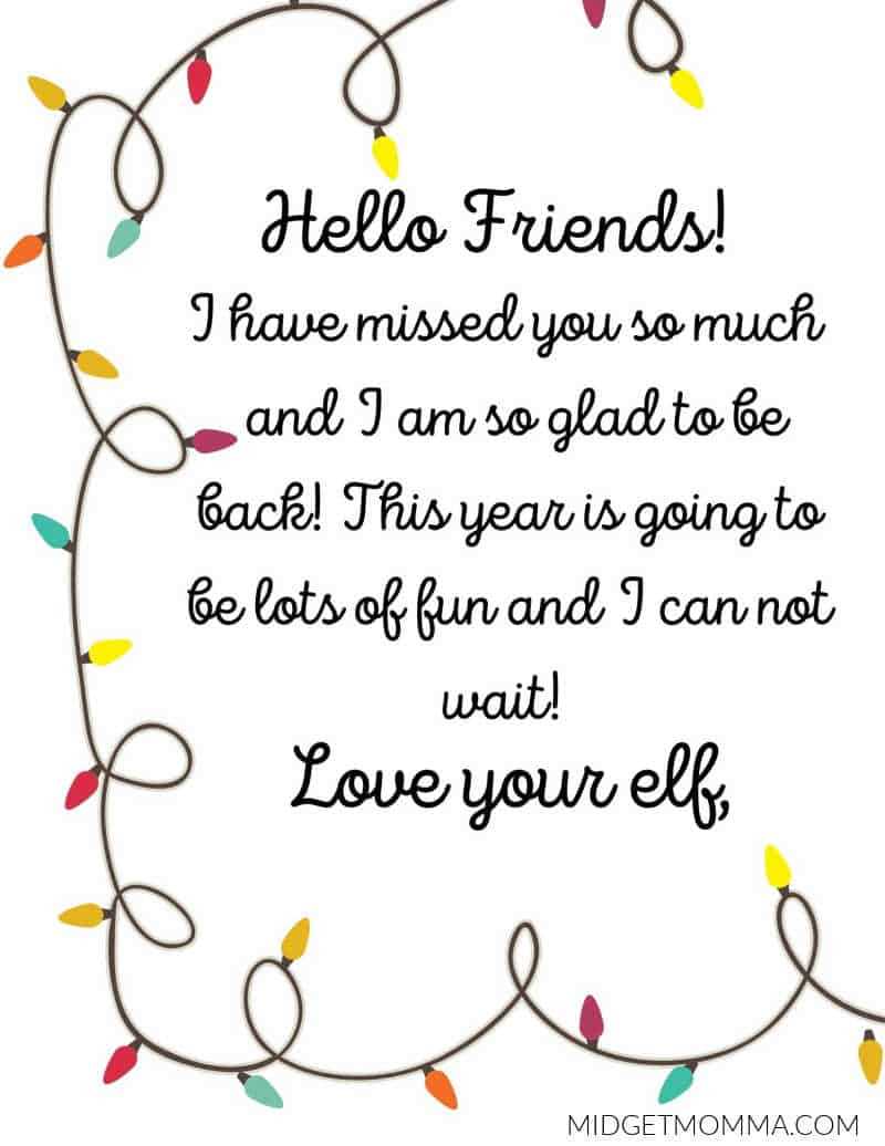 free printable elf on the shelf welcome letter free printable elf on the shelf welcome letter