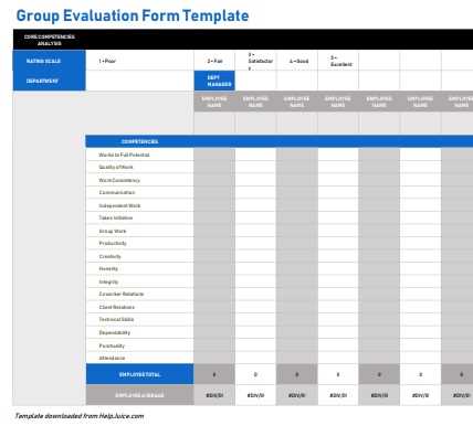free printable employee evaluation form free printable employee evaluation form