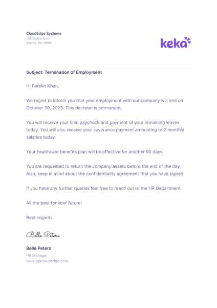 free printable employee termination form free printable employee termination form