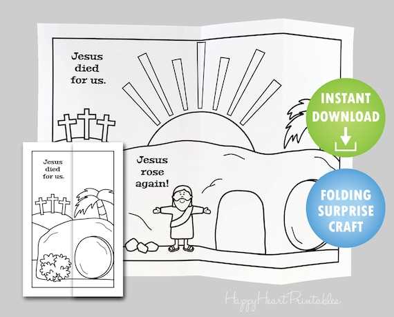 free printable empty tomb craft