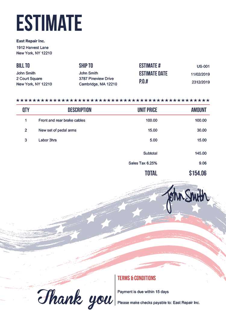 free printable estimate forms free printable estimate forms