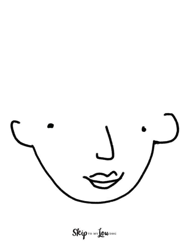 free printable face template