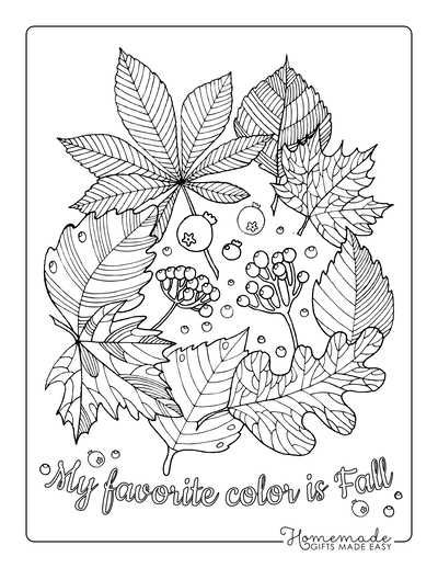 free printable fall coloring sheet