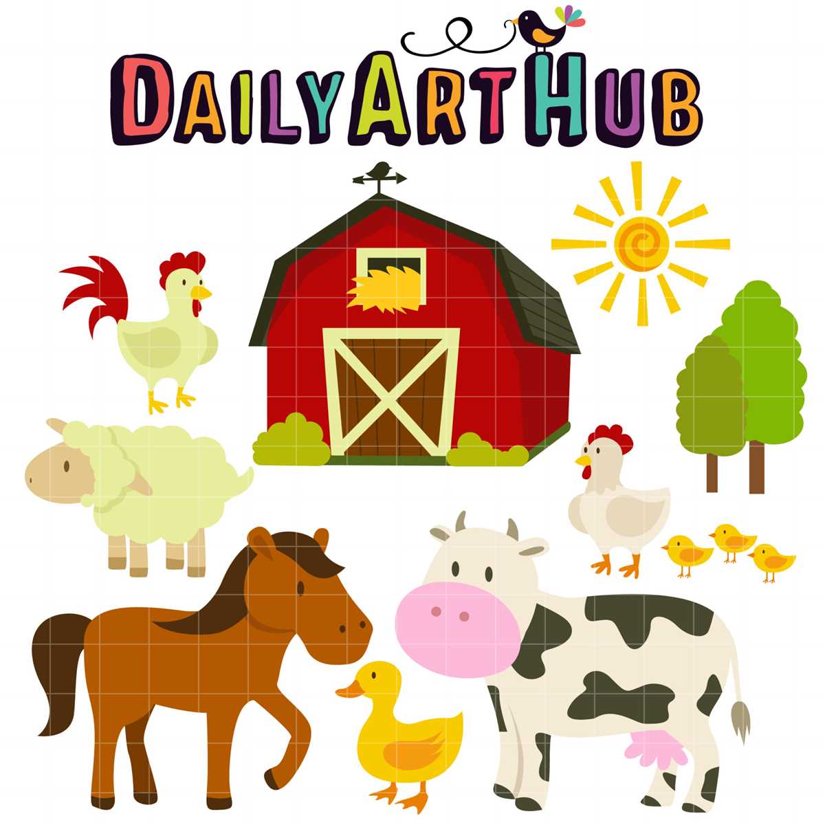 free printable farm animals clipart