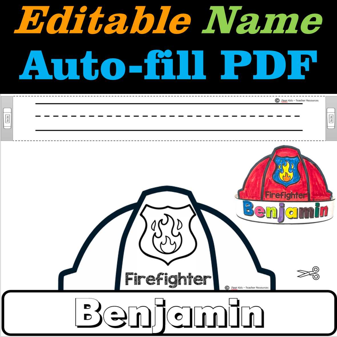 free printable fireman hat template free printable fireman hat template