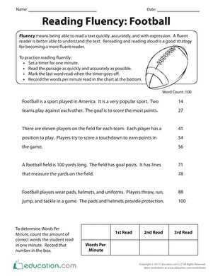 free printable fluency passages