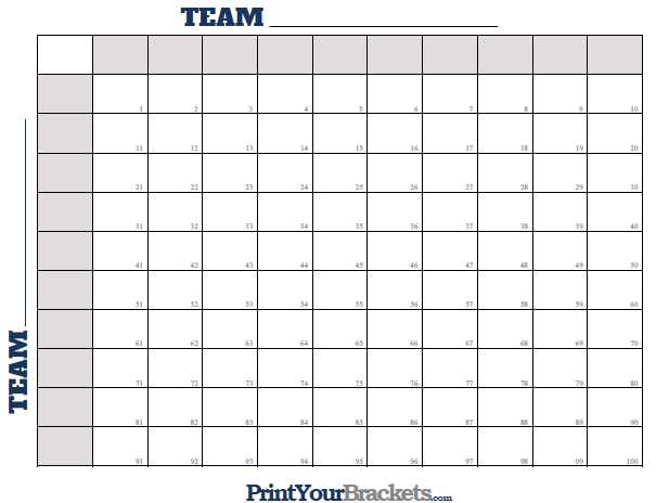free printable football numbered football squares free printable football numbered football squares