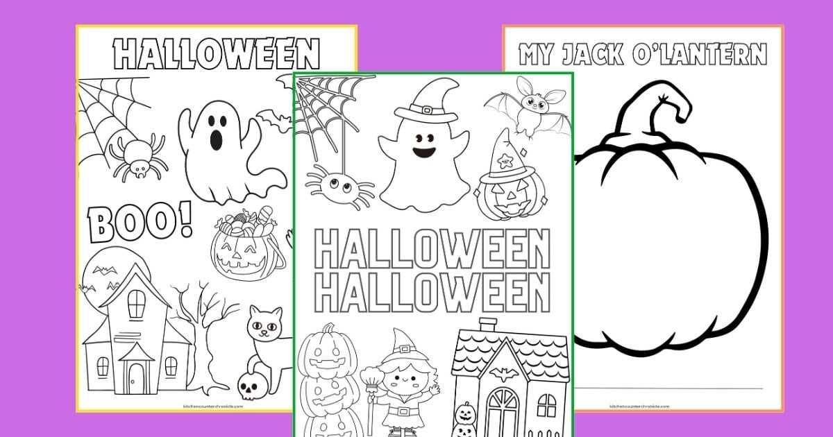 free printable halloween coloring pages for kindergarten