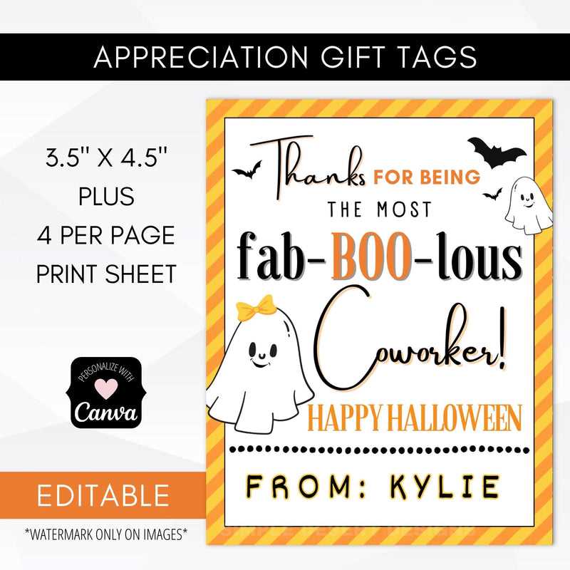 free printable halloween gift tags