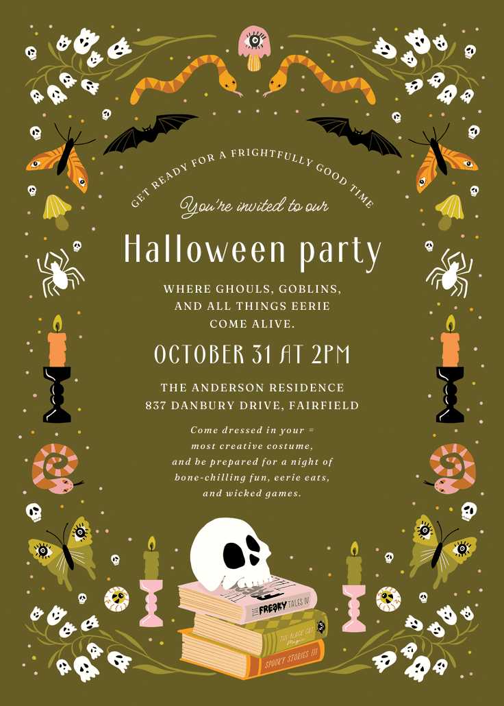 free printable halloween invitation template free printable halloween invitation template