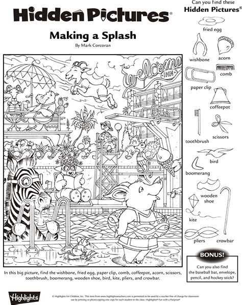 free printable hidden objects free printable hidden objects