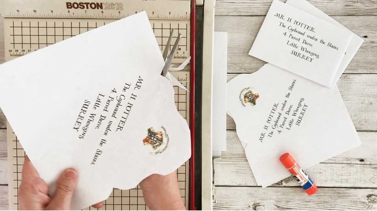 free printable hogwarts letter envelope