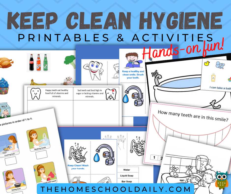 free printable hygiene worksheets free printable hygiene worksheets