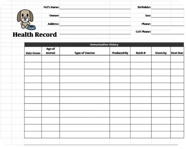 free printable immunization record forms free printable immunization record forms