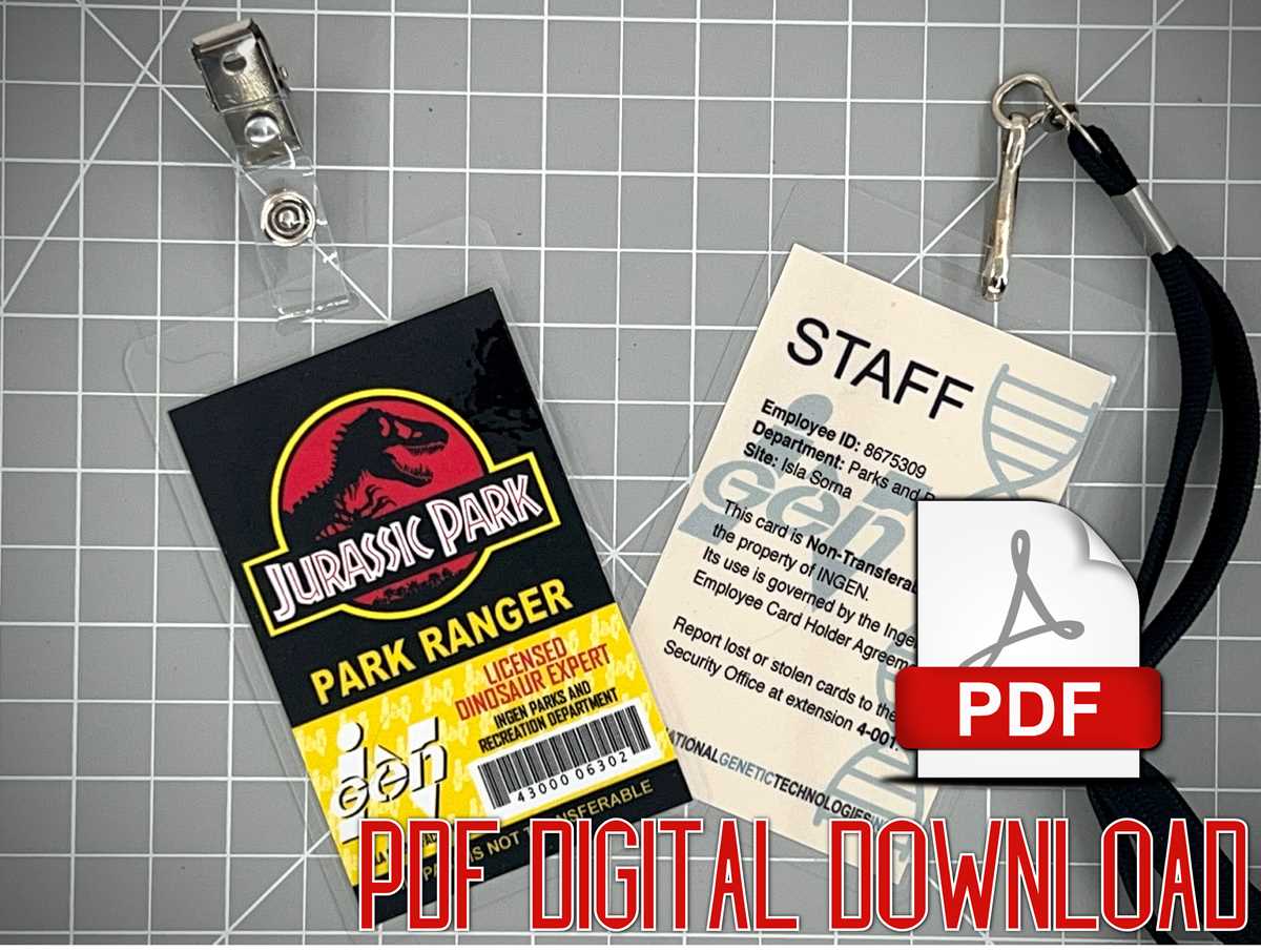 free printable jurassic park badge free printable jurassic park badge