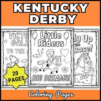 free printable kentucky derby coloring pages