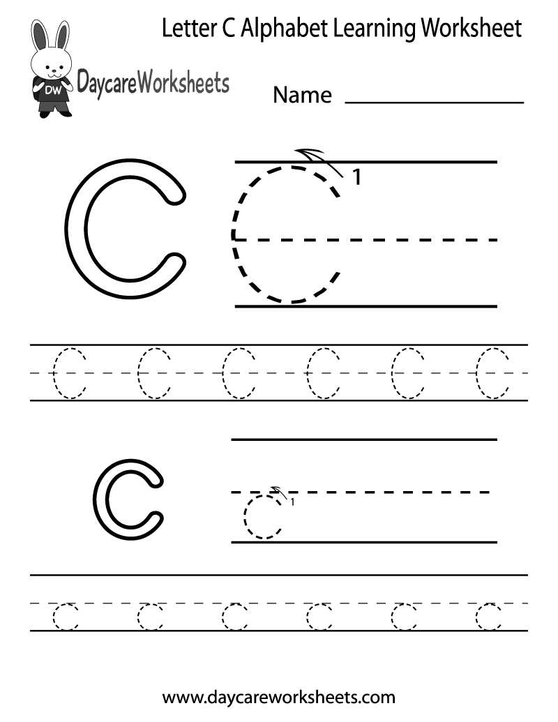 free printable letter c worksheets for preschool